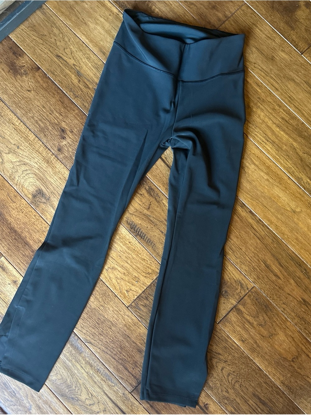 Calia Womens 7/8 Ankle Leggings Black High Rise Compression Size M Split Hem